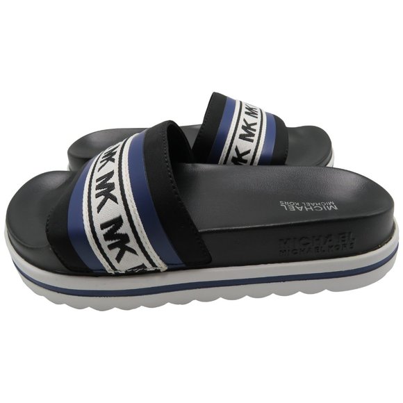 Michael Kors TYRA  Logo Scuba Slide Sandal - Picture 2 of 6